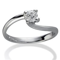Ringe Gemoro Dame Solitari in Weißgold Diamante 0.11 Ct SS442BIA11 - SS442BIA11
